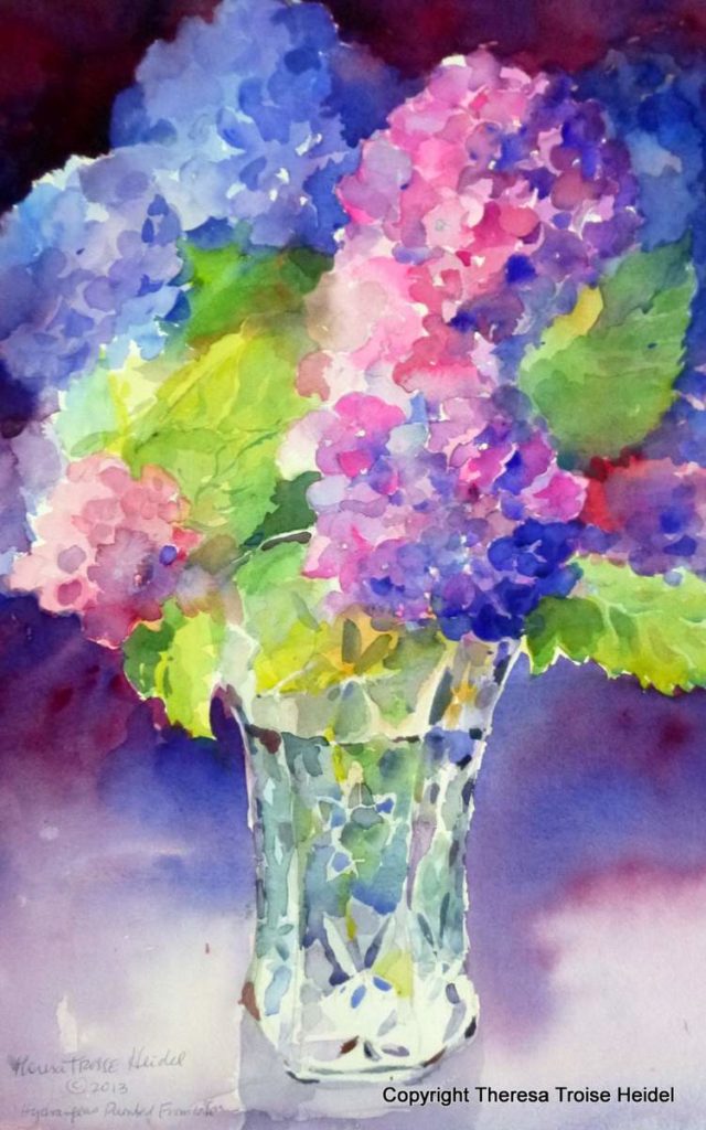 Hydrangeas-Painted-from-Life-New-Watercolors